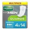 Depend Serviettes pour hommes, capacité dabsorption maximale, protection contre lincontinence, 56 serviettes lemballage p