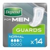 Depend Serviettes pour hommes, capacité dabsorption maximale, protection contre lincontinence, 56 serviettes lemballage p