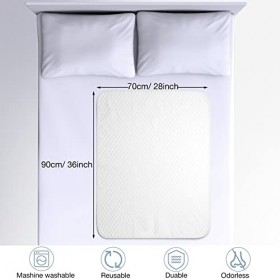 6 Pièces Alèses Lavables pour Matelas à Forte Absorption Alèses pour Lit dIncontinence 70 x 90 cm Protège-Matelas pour Incon