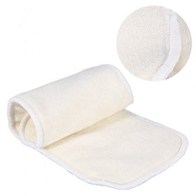 2pcs 4 Couches Adulte Incontinence Lavable Couche en Bambou Fiber Tissu Doublure Insert Pad