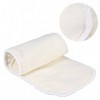 2pcs 4 Couches Adulte Incontinence Lavable Couche en Bambou Fiber Tissu Doublure Insert Pad