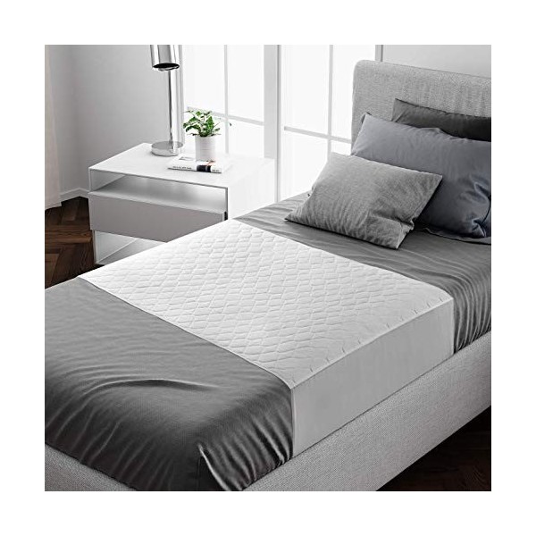 Lot de 2 protègematelas lavables avec plis pour lit simple | Le meilleur protègematelas Kylie pour incontinence et humidité d