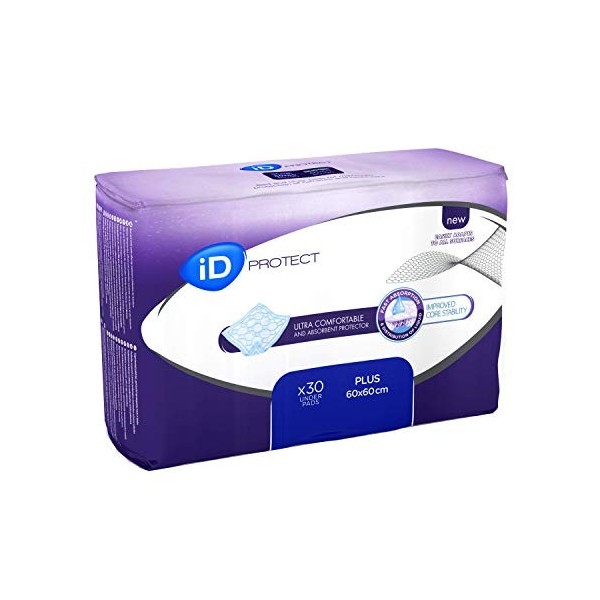 iD Protect Plus 60 x 90 Alèses Protège pour Incontinence 30 Pièces