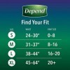 Depend Night Defense Incontinence Sous-vêtements jetables pour femme Nuit Grand Blush 30 pièces emballage peut varier 