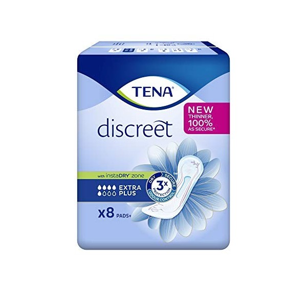 Tena Lady Extra Plus Lot de 8 serviettes hygiéniques