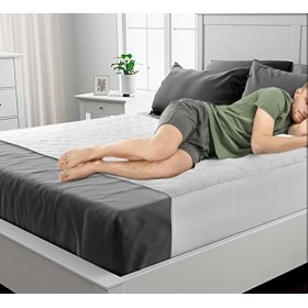Lynmark Protège-lit lavable avec plis – King size,Drap imperméable de qualité certifié OekoTex et idéal pour lincontinence e