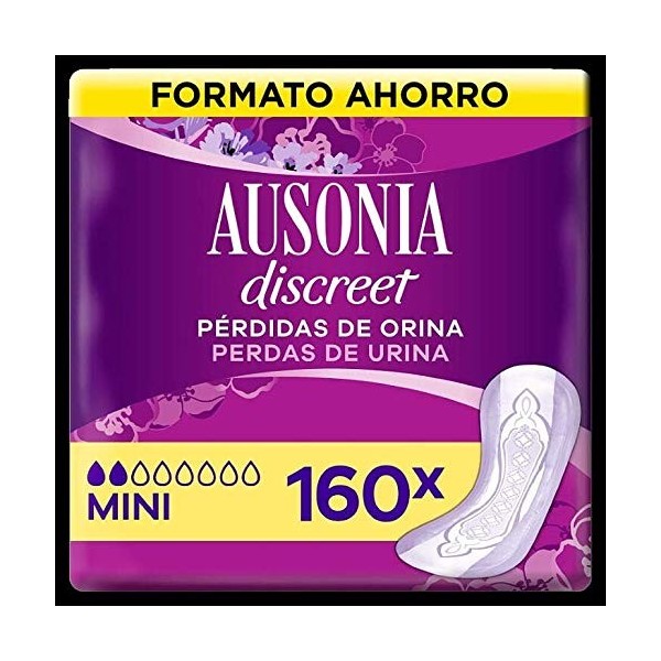 Ausonia Discreet Lot de 72 serviettes dincontinence pour femme