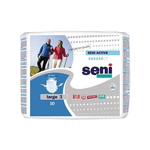 Seni Active pour Homme Taille L 8 x 10 ST