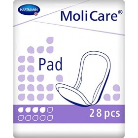MoliCare Lot de 6 x 28 coussinets anatomiques pour fuites urinaires légères à moyennes