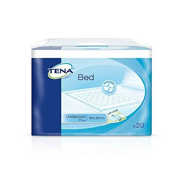 NRS Healthcare Tena Disposable Bed & Chair Pads 180 x 80cm 71 x 31.5" - PACK 20 Eligible for VAT relief in the UK 