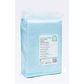 Medi-Inn alèses jetables bleu 40 x 60 cm 6 couches Lot de 100