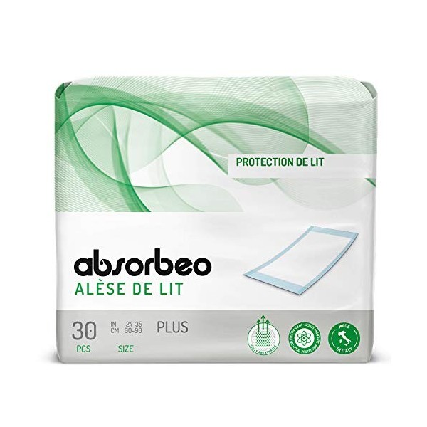 Absorbeo Traverse Plus Protection, Effet Super Dry, Protection Totale, Hypoallergénique, Entièrement Respirant, Taille 60 X 9