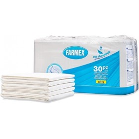 Farmex Alèse Ultra Absorbante Protège-matelas Imperméable, 30 Pièces