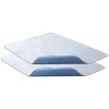 Bedecor 2×Lavable Etanche Lit Pad Incontinence Matelas antibactérien,Anti-acariens,pour Bébé Enfants Adultes 70x90cm Bleu 