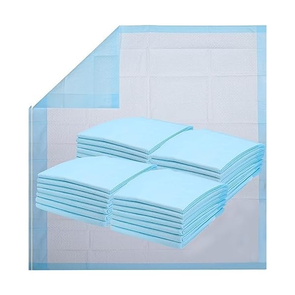 Healqu Alèse Jetable, Lot de 25 - Protège-Matelas Jetable Spécial Incontinence et Fuites Urinaires - Adultes, Enfants, Person...