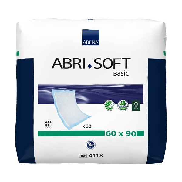 Abena Abri-Soft UU Alèse 1400 ml 60 x 90 cm 80 g 30 Pièces