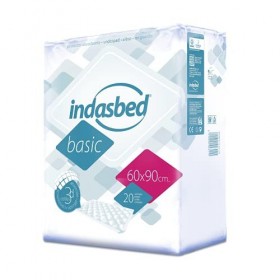 Indasbed Basic Lot de 20&nbsp;films de protection pour lit, 60&nbsp;x 90&nbsp;cm