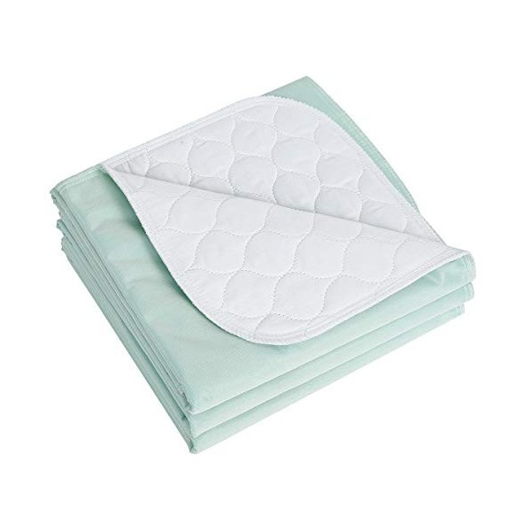 MBJERRY 3Pcs Protecteur de Coussin de lit dincontinence Lavable - 86 * 92cm Drap hydratant imperméable réutilisable pour lit