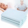 Lot de 3 alèses lavables et réutilisables pour incontinence - Pour enfants et adultes - 80 x 90 cm