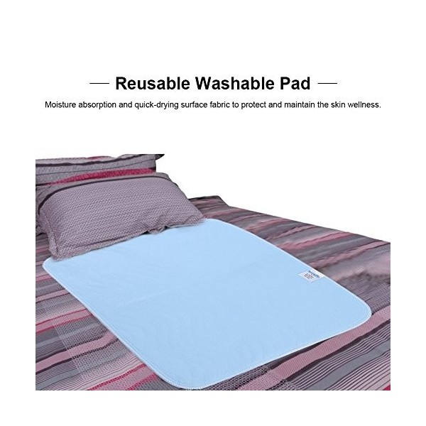 GOTOTOP Protection de Matelas dIncontinence Lavable Réutilisable Coussin de Lit Absorbant Alèse Étanche pour Personnes Agées