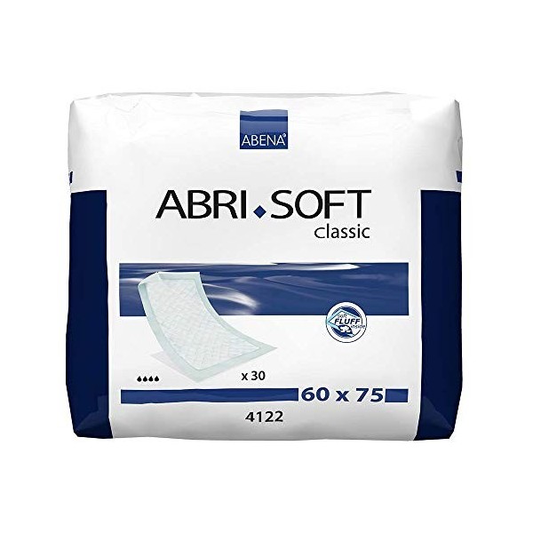 Abena ABRI SOFT Pack de 30 Alèses à Usage Unique 60 x 75 cm 1700 ml 90 g