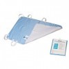 ViDava Protège-matelas imperméable pour incontinence 86,4 x 132,1 cm | 6 poignées pour une manœuvre facile | Lavable | Qualit