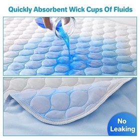 Lymneth Alèse lavable 4 couches réutilisable pour incontinence - Antidérapante - Douce - Très absorbante - Pour adultes et en