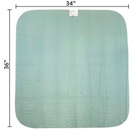Patient Aid Lot de 2 alèses 86,4 x 91,4 cm – Protège-matelas pour incontinence – Réutilisable, lavable, imperméable – Adulte 