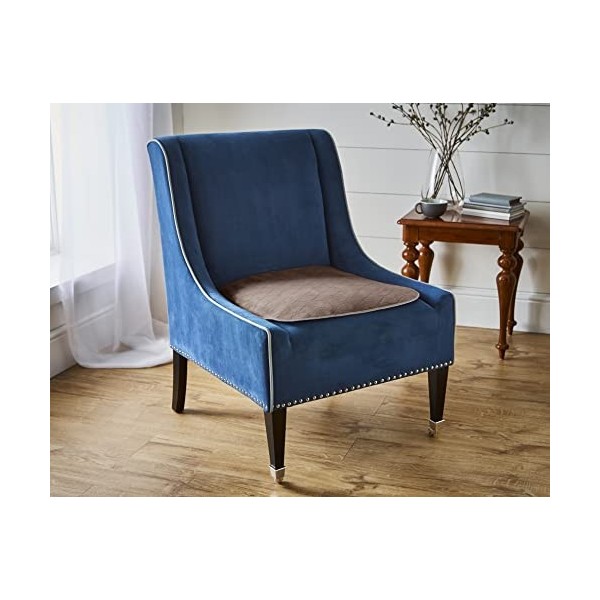 Drylife Lot de 3 protections de chaise absorbantes lavables Marron 53 x 58 cm