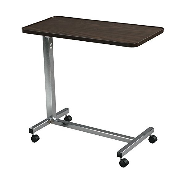 Drive Medical Table de lit Non inclinable en Acier chromé, allié dacier Lot de 1 