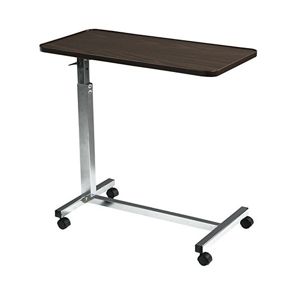 Drive Medical Table de lit Non inclinable en Acier chromé, allié dacier Lot de 1 