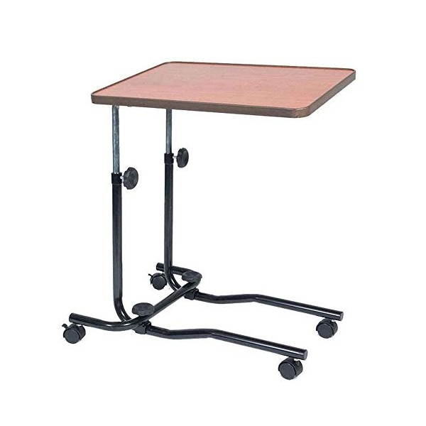 Nrs Healthcare M15691 Table de Chevet/Chaise de Bureau Portative - Inclinable - Réglable et à Roues