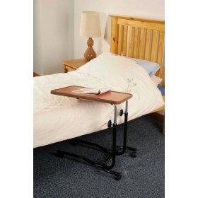 Nrs Healthcare M15691 Table de Chevet/Chaise de Bureau Portative - Inclinable - Réglable et à Roues