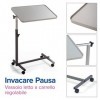 Invacare, Table de lit, Table à roulettes, Réglable en hauteur, Inclinable