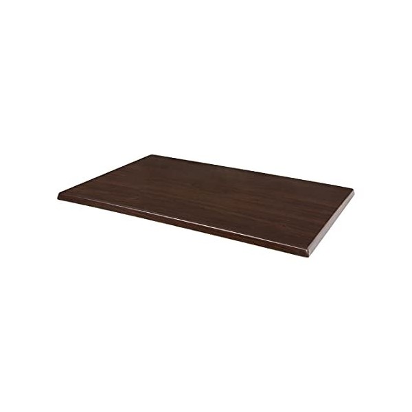 Bolero Table rectangulaire pré-percée effet hêtre 1200 x 800 mm