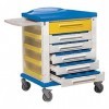 GiMa 27495 pharmacie Chariot avec standard 15 intercalaires, 820 mm L x 640 mm W x 1000 mm h