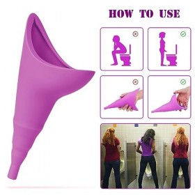 Tarnel 2pcs Pisse Debout Femme, Urinoir pour Femme - Urinoir en Entonnoir Réutilisable pour Festival, Camping, Toilettes pour