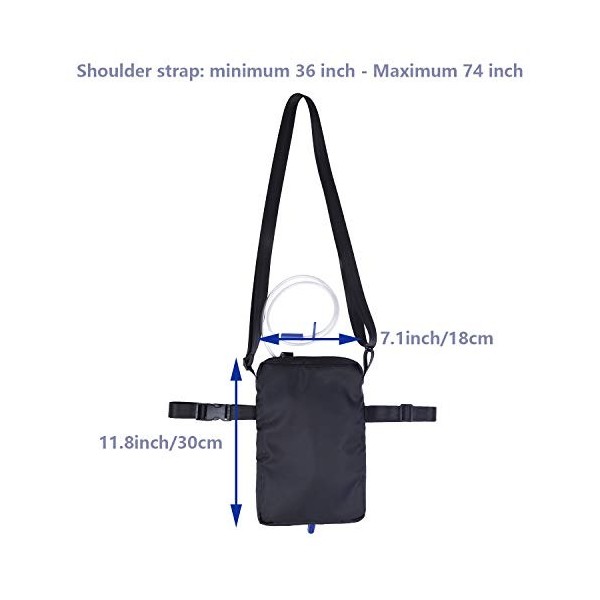 Housse pour sac de drainage urinaire/sac de collecte à urine, sac caché avec ceinture de cuisse pour sonde de Foley, support 