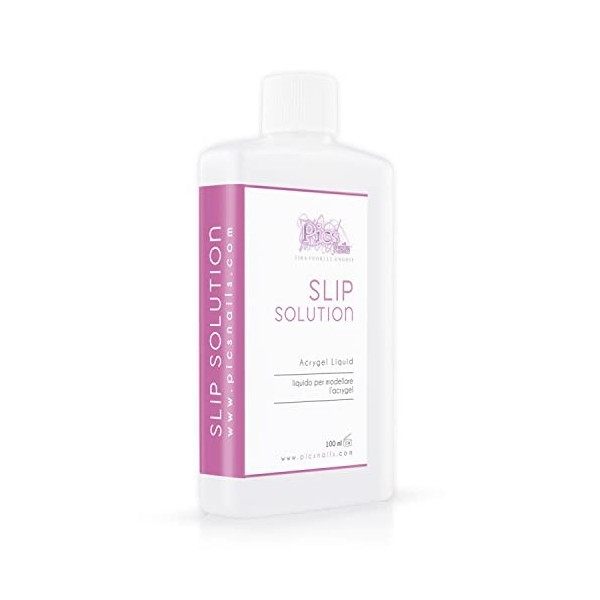 Slip Solution 100 ml Liquide Acrygel Professionnel pour Ongles - Liquide acrylique de Modelage pour Acrygel Haute Qualité, Ad