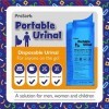 Prosorb Lot de 10 urinoirs portables jetables avec coussinet super absorbant Bleu