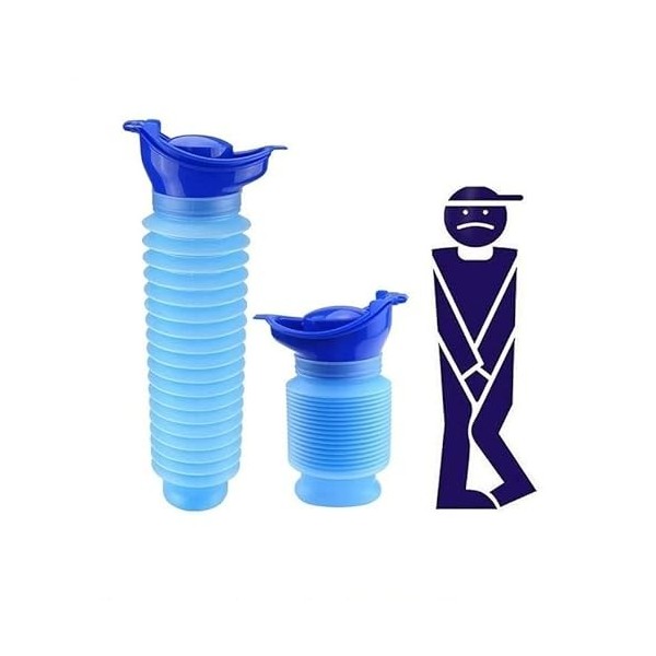 Ducomi urinoir durgence portable - perroquet urine femme homme enfants WC portable avec couvercle pour camping et voyage con