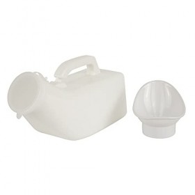 Mobiclinic, Urinoir Unisexe, Capacité 1 L, avec Couvercle, Portable, Facilement Lavable, Coin urinoir, Léger, Toilettes Porta