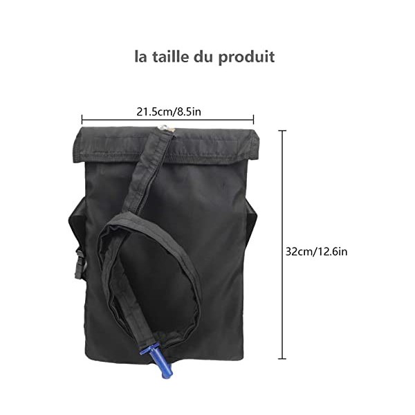 Couverture de sac de drainage durine avec emballage de tube détachable, Support durinoir drainage pour urine avec bandouliè