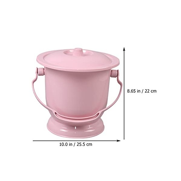 Angoily Chambre Pot Bassines Urinoir D urine Pots Avec Couvercle Portable Potty Toilettes Durable Robuste Pour Les Personnes
