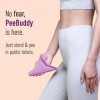 PEE BUDDY Entonnoir durine Réutilisable pour Femmes Rose en position debout Aide à uriner pour Femmes Antibactérien entonno