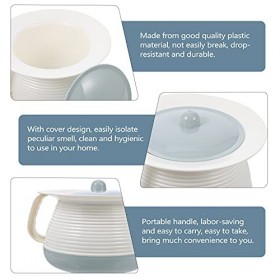 Balacoo Urinoir portable pour toilettes avec couvercle pour adultes, enfants, femmes enceintes, personnes âgées bleu ciel 