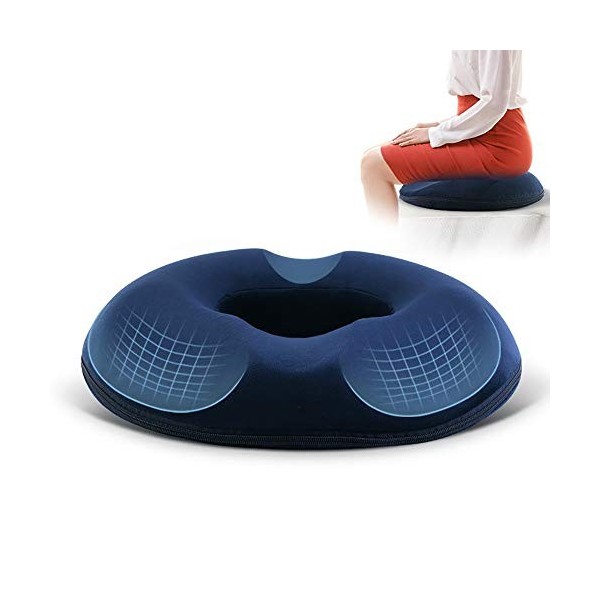 WSADZXC77 Coussin de Siège de Donut, Coussin Orthopédique pour Hémorroïdes, Ergonomique Coussin Anti Escarres, pour Chaise Bu