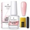 BORN PRETTY 15 ml Builder Gel 5 en 1, Gel Construction Ongle UV, UV/LED Gel Ongles pour Nail Extension, Réparation de Manucur