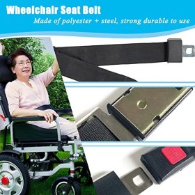 Ceinture de sécurité pour fauteuil roulant pour personnes âgées - Accessoires de rechange pour scooters électriques, réglable