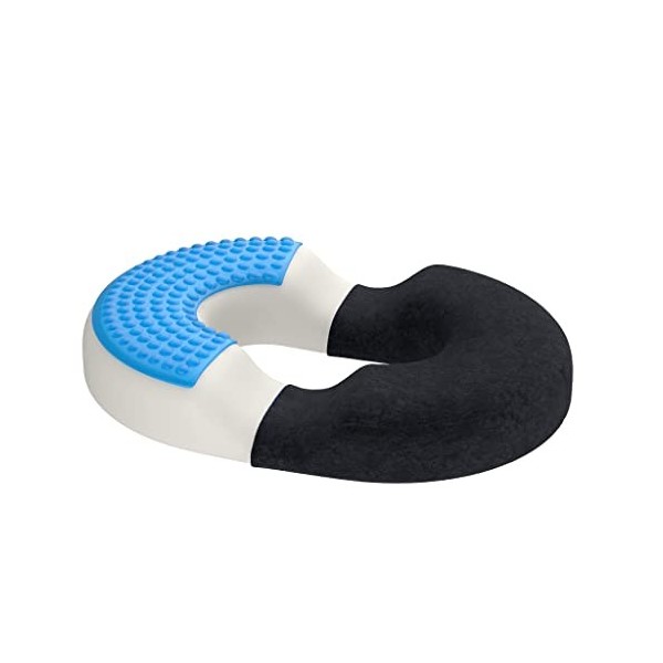 bonmedico Coussin Coccyx Orthopédique - Bouée Médicale Ergonomique en Gel et Mousse à Mémoire de Forme